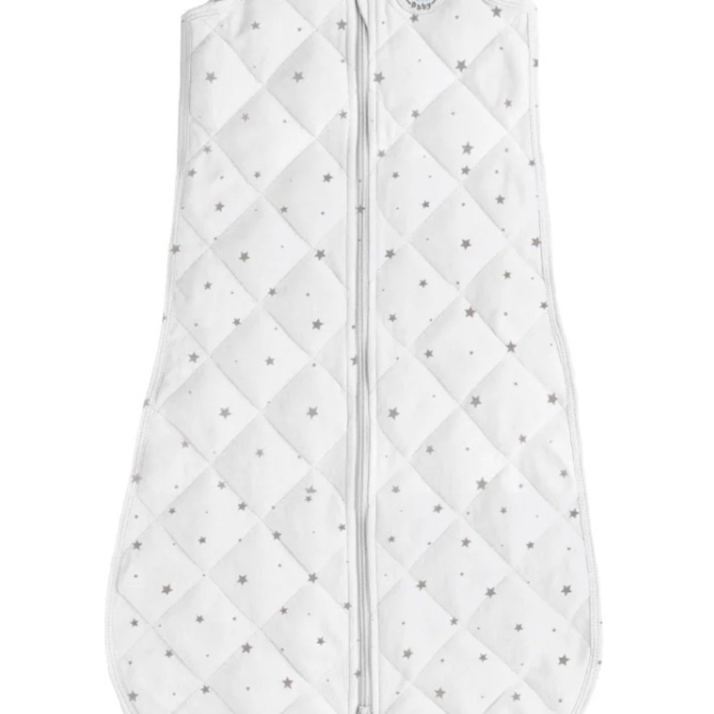 Dreamland Sleep Sack white with gray stars 24-36 months